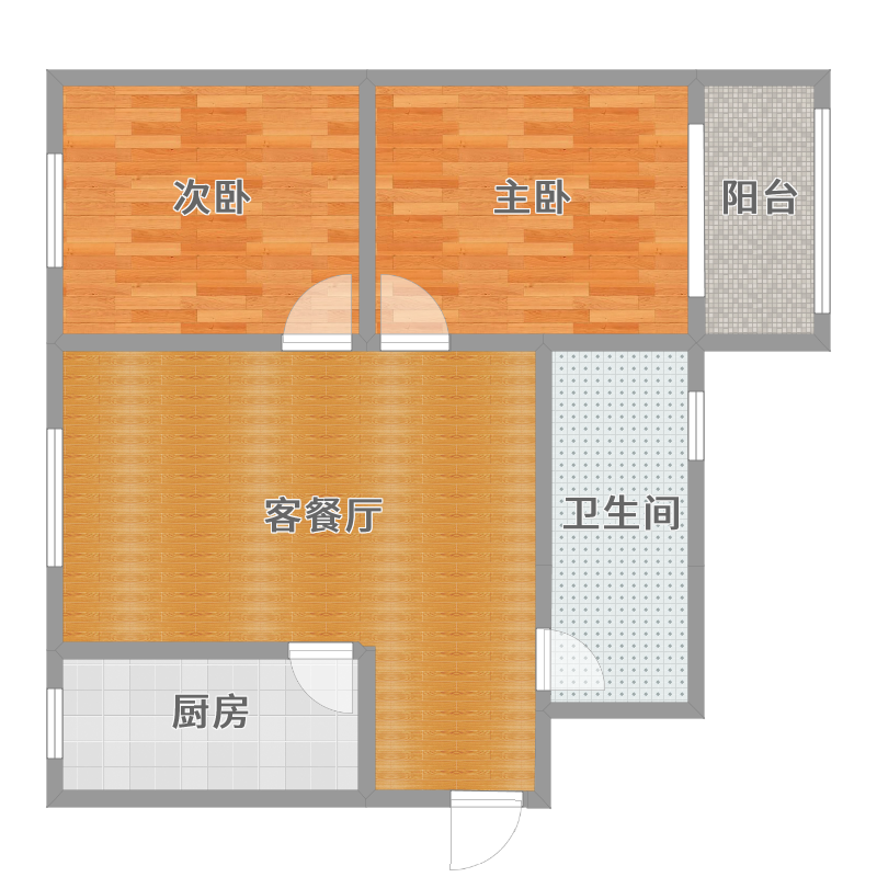 河北 邯郸 旺峰嘉苑 2室2厅1卫1厨 83㎡
